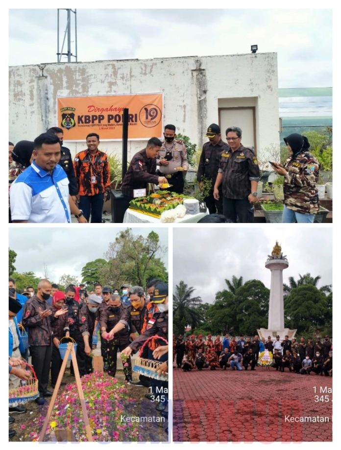 Peringatan HUT Ke-19 KBPP Polri dengan Tabur Bunga di Makam Mantan Kapolda Riau